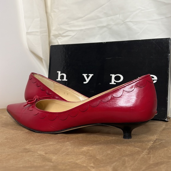 Hype low heel pumps Winter Red 8 - Picture 6 of 17